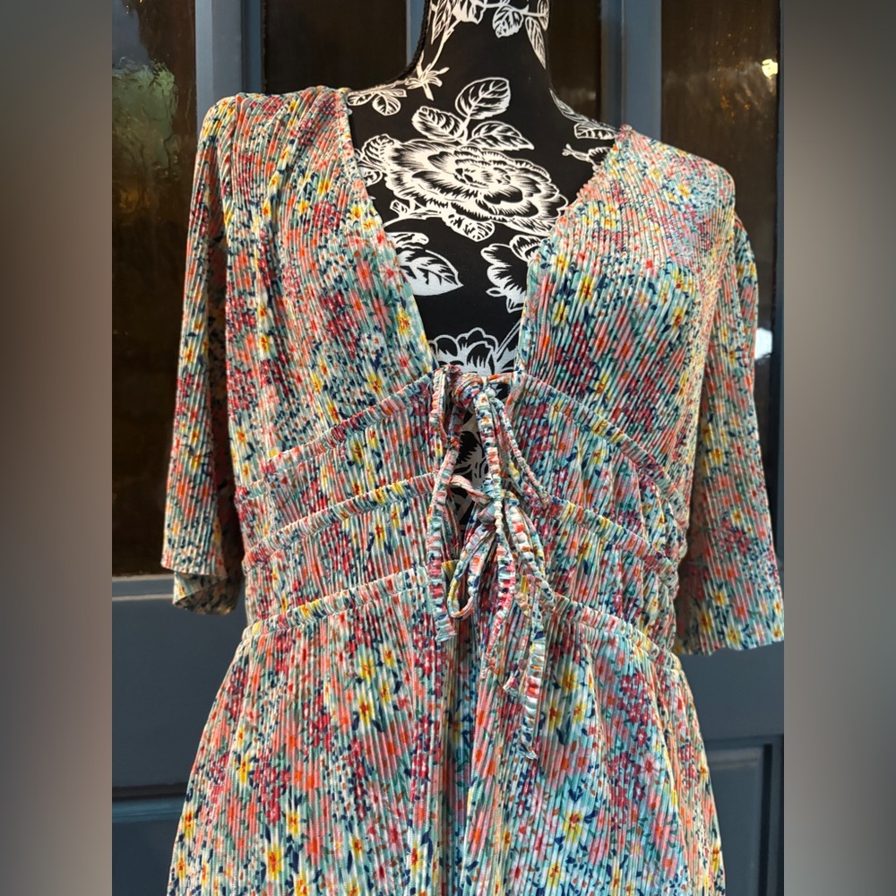 ASOS Colorful Patterned Midi Dress - Picture 4 of 16